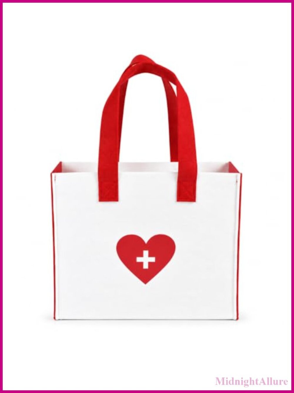 Felt Candy Tote Box Bag Nurse Doctor Costume Accessory